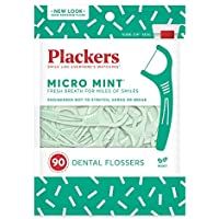 Plackers - Hilo dental dental de menta- 90 unidades (paquete de 3)